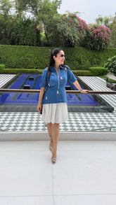 Denim A - line Dress